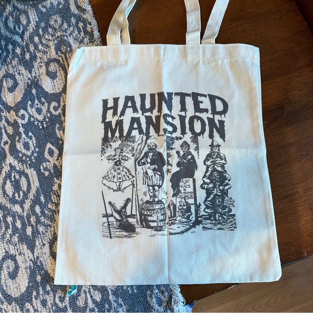 Haunted Mansion Canvas tote bag, NEW